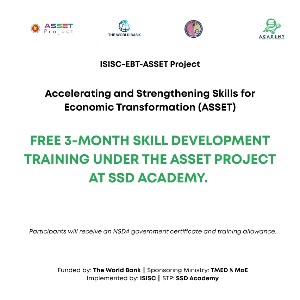 Free Skill Development Training at SSD Academy under the ASSET Project